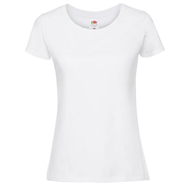 Fruit Of The Loom Damen/Damen Ringspun Premium T-Shirt (Snow)