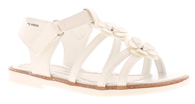Princess Stardust Girls Sandals Younger Strappy Pearly white