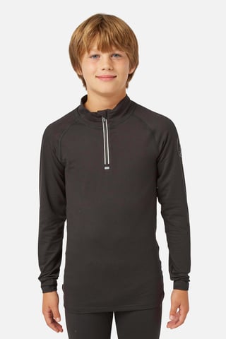 Bodyfit Zip Neck Baselayer Black