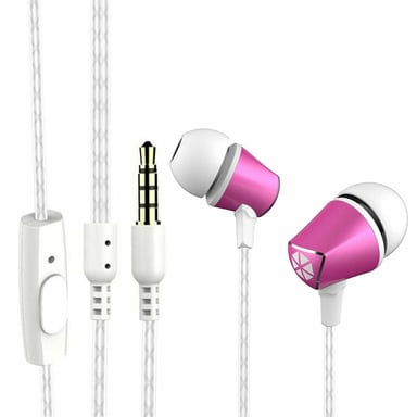 Cocoon 100 Series Noise-Isolating Tangle Free In-Ear Headphone - Cerise Pink