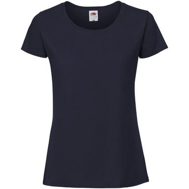 Fruit Of The Loom Womens/Ladies Fit Ringspun Premium Tshirt (Deep Navy)