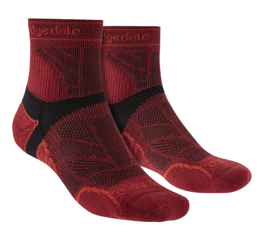 Bridgedale - Leichte Herren Laufsocken aus Merinowolle - Rot