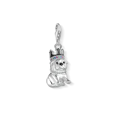 Women´s Charm Pendant Bulldog With Crown
