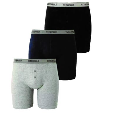 Fitzgerald London 3 Pack Mens Boxer Shorts Plus Size Underwear