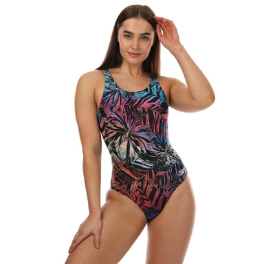 Maillot de bain Placement Speedo Pour Femme en Noir Rouge