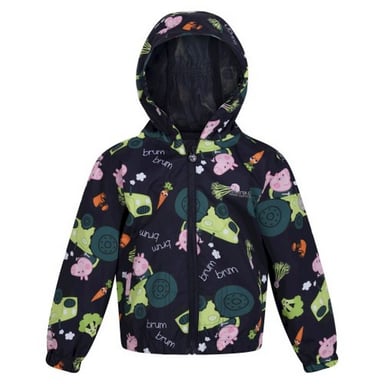 Regatta Childrens/Kids Peppa Pig Tractor Wasserdichte Jacke (Navy)