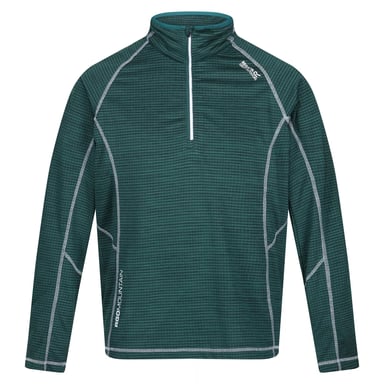 Regatta Mens Yonder schnell trocken Feuchtigkeit Wicking Hälfte Zip Fleecejacke (Pacific Green)