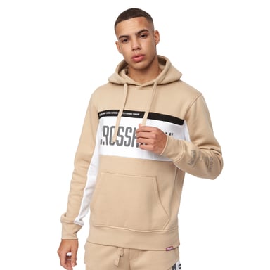 Crosshatch - "Silomane" Kapuzenpullover für Herren (Steinfarben)