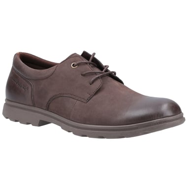 Hush Puppies Herren Trevor Leder Derby Schuhe (Braun)