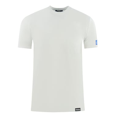 Dsquared2 Icon Box Logo auf Ärmel Weiß Unterwäsche T-Shirt