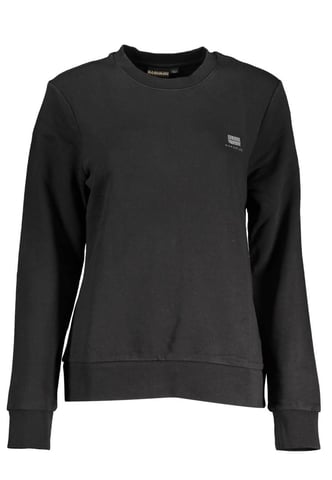 Baumwollpullover mit gesticktem Logo und Rundhalsausschnitt