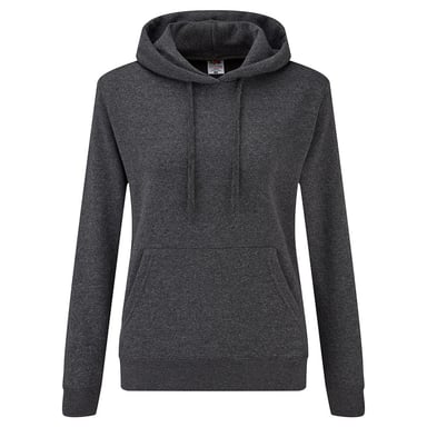 Fruit of the Loom - "Classic" Sweatshirt mit Kapuze für Damen (Dunkel meliert)