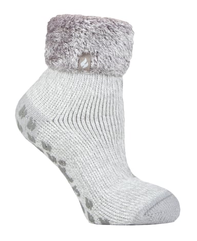 Heat Holders rutschfeste, flauschige Thermo-Slipper-Socken für Damen