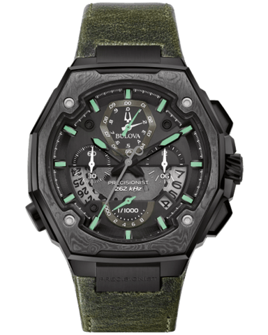 Bulova Precisionist X Special Edition Grün Herren Armbanduhr 98B355