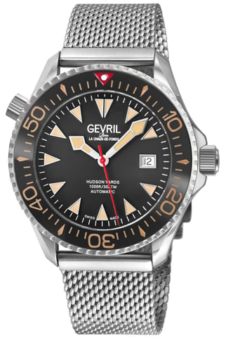 Gevril Herrenuhr Hudson Yards Schweizer Automatik Braun