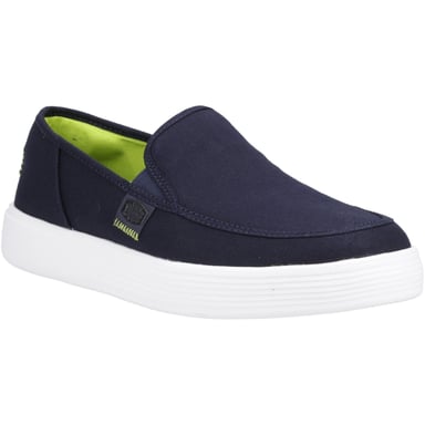 HEYDUDE Sunapee Canvas 100% Baumwolle Herren Navy/Weiß Loafers