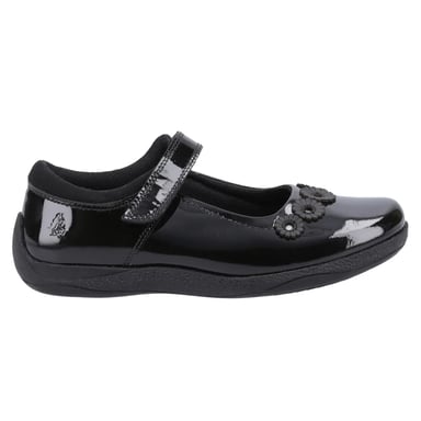 Hush Puppies - Mädchen Schul-Uniform-Schuhe "Christina", Leder (Schwarzer Lack)
