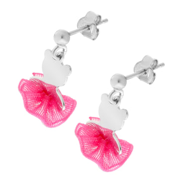 Orphelia 'Bear Bow' Tropfenohrringe aus 925er Sterlingsilber für Kinder - Silber ZO-7132