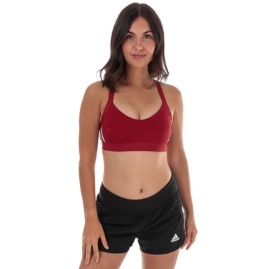 Brassières All Me 3 Bandes adidas Pour Femme en Bordeaux