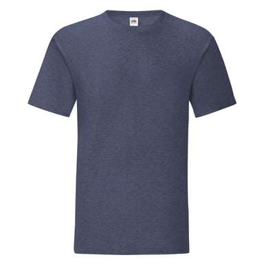 Fruit Of The Loom Herren Iconic T-Shirt (5er Pack) (Heather Navy)