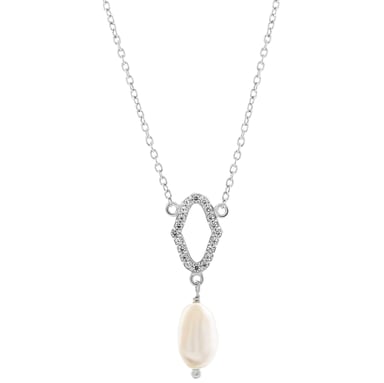 Orphelia 'Normandy' Damen-Anhänger aus 925er Sterlingsilber mit Kette – Silber ZK-7574