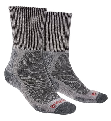Bridgedale - Herren Wandern leichte Merinowolle Socken - Grau