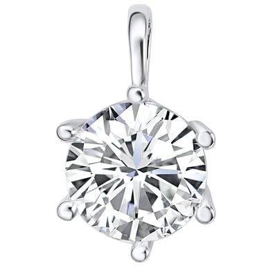 Pendant silver embellished with swarovski crystals ® white Rafaela Donata