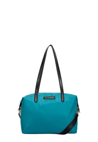 NYLON ZIP TOP TOTE BAG