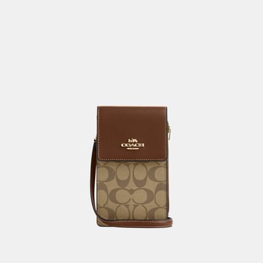 Signature North South Phone Crossbody Bag