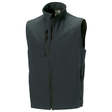Russell Mens 3 Layer Soft Shell Gilet Jacke (Titanium)