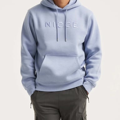 Nicce Mercury Herren-Kapuzenpullover, hellblau