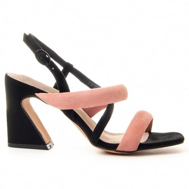 Montevita Hochhackige Sandale Sandal5 Schwarz