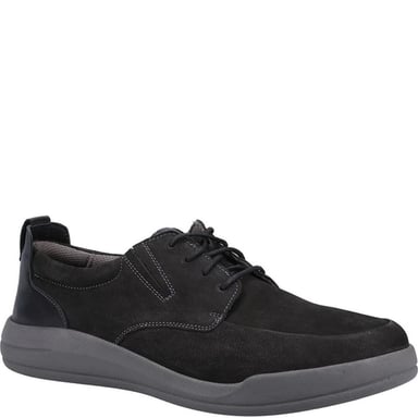 Hush Puppies Herren Eric Leder Schnürschuhe (Schwarz)