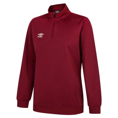 Umbro Womens/Ladies Club Essential Half Zip Sweatshirt (New Claret)