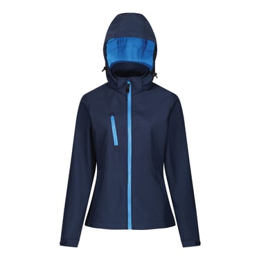 Regatta - VENTURER Softshelljacke - Damen (Marineblau/Hellblau)