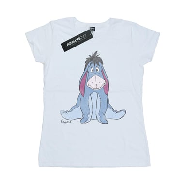 Disney Damen/Damen Winnie The Pooh Klassisches Eeyore T-Shirt aus Baumwolle (Weiß)