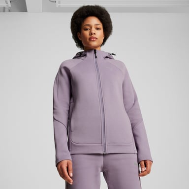 PUMA Womens EVOSTRIPE Full-Zip Hoodie