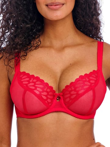 Loveland Sheer Plunge Bra - Boudoir Noir