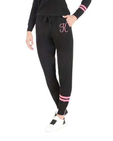 Pantalon De Survãªtement En Cachemire Crown Of Edinburgh Morningside Black K