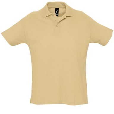 SOLS Herren Sommer II Pique Kurzarm-Poloshirt (Sand)