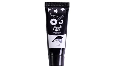 Envie Long Lasting And Attractive Fast Building Poly UV/LED Nail Gel 15g, White