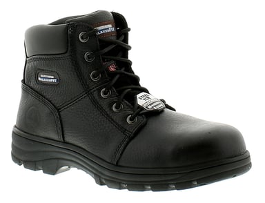 Skechers Workshire Mens Leather Safety Boots Black