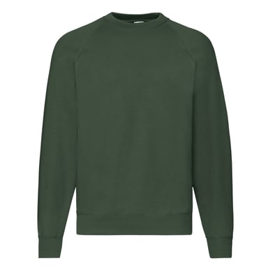 Fruit of the Loom - "Classic" Sweatshirt für Herren Raglanärmel (Flaschengrün)