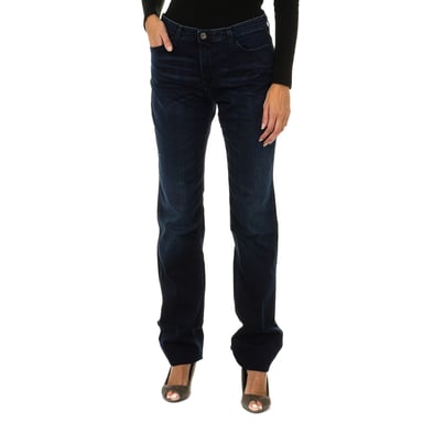 Lange getragen Effekt Denim Hosen 6X5J85-5D0RZ Frau