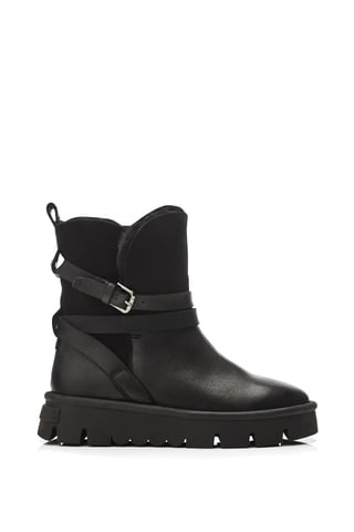 'Cassa' Black Leather