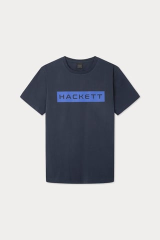 Hackett Sport Essential Box Logo Short Sleeve T-shirt Navy
