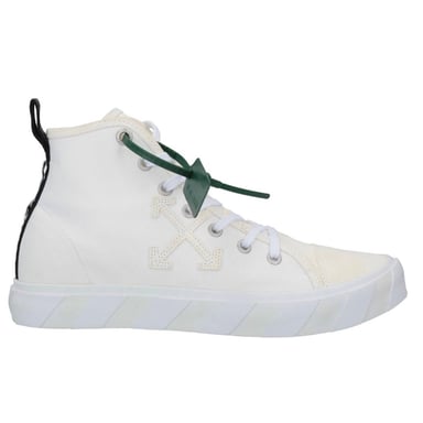 Off-White Mid Top Vulkanisierte Canvas Weiß Turnschuhe