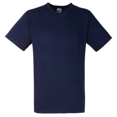 Fruit Of The Loom Valueweight T-shirt für Männer mit V-Ausschnitt, kurzärmlig (Dunkles Marineblau)
