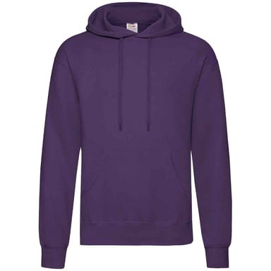 Fruit of the Loom - "Classic" Sweatshirt mit Kapuze für Herren/Damen Unisex (Violett)