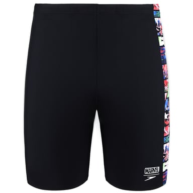 Speedo All Over Print Marvel Avengers Jammer Black Mens Schwimmshorts 8 09529c701